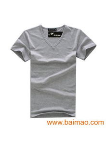 廠家直銷(xiāo)精品低價(jià)服裝 純色V領(lǐng)圓領(lǐng)男裝僅需18.5元起